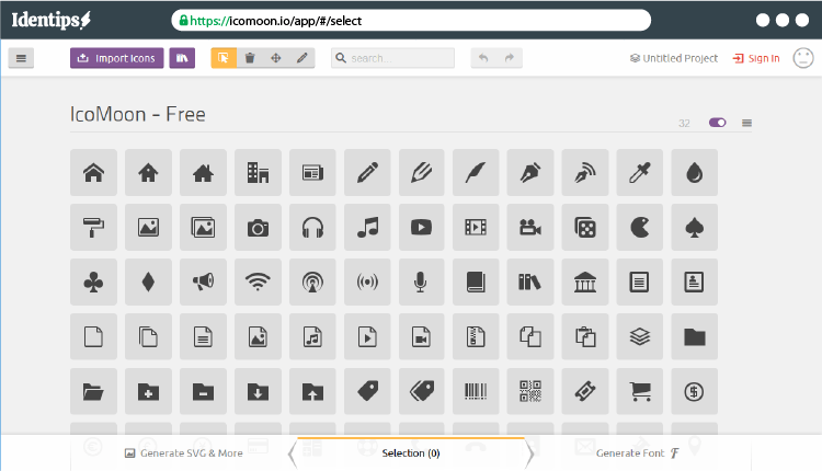 membuat icon dengan web font 8